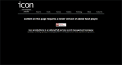 Desktop Screenshot of iconeventproductions.com